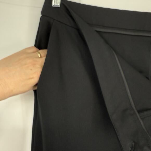 Eloquii Womens Plus size 28 Wide Led Dress Pants Ponte Stretch Black - Picture 6 of 11